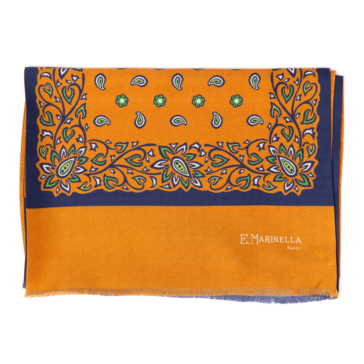 "Fiori & Reni" tubular scarf made from English silk - handmade
